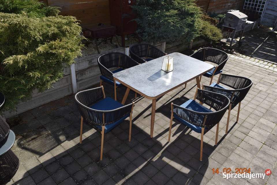 zestaw ogrodowy 61 technoratan obiadowy stół Bosutów sprzedam