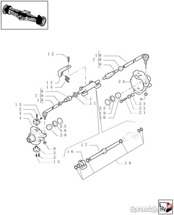 Pierścień olejowy CNH 85821287 Combi SF6