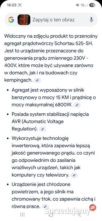 Agregat prądotwórczy Schortau 525SH Lipno