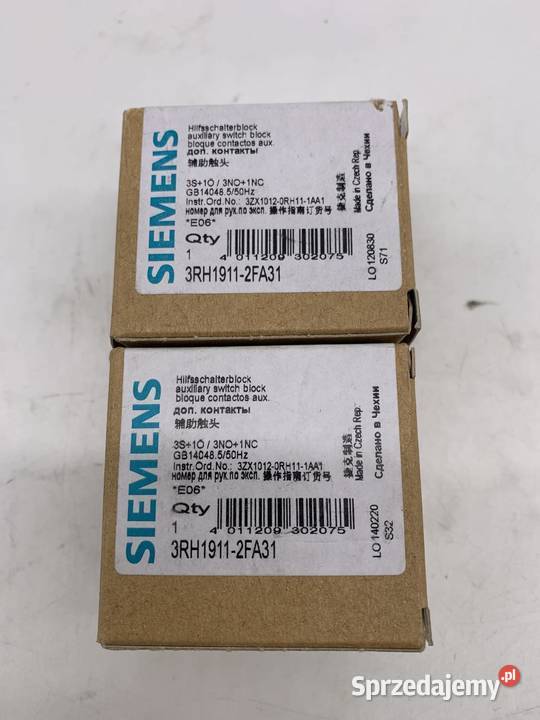 Siemens 3RH19112FA31 Styki pomocnicze Warszawa