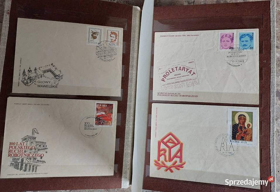 65 koperty znaczki całostki FDC polskie pierwszy Tczew