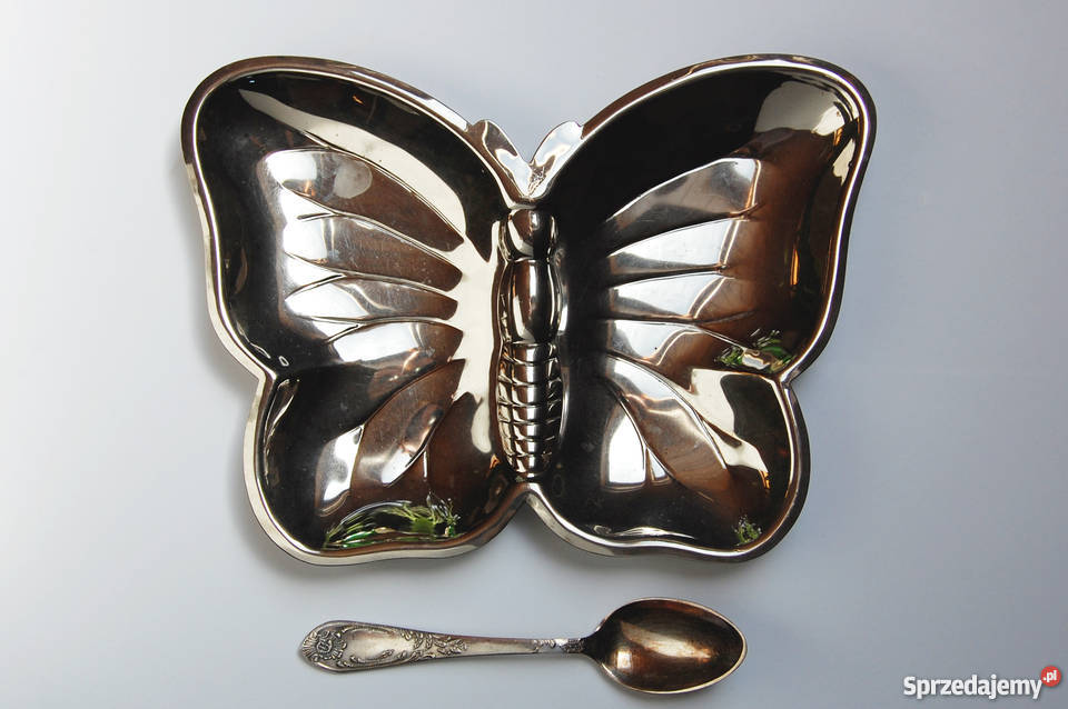 Patera motyl stal lata 80 Niemcy vintage design Lublin sprzedam
