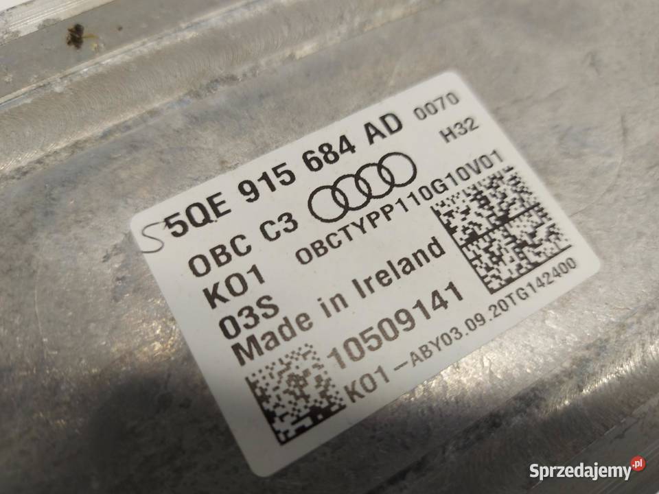 Audi Q8 ETRON SUV inwerter ładowarka moduł