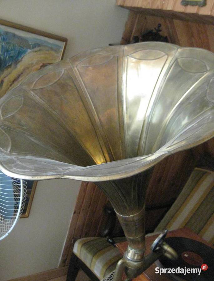 Gramofon z tubą lata 1920 r Poznań