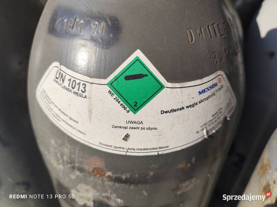 Butla CO2 30 mix ArCO2 40l tlen O2 40l Elżbieta