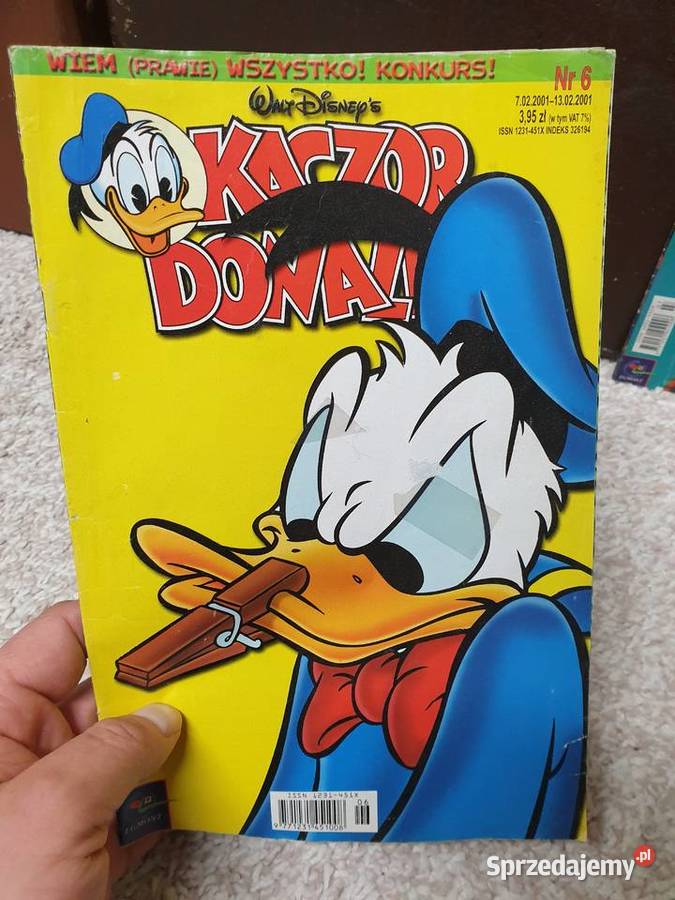 Kaczor Donald zestaw 3 komiksów 2001 pomorskie Gdynia sprzedam