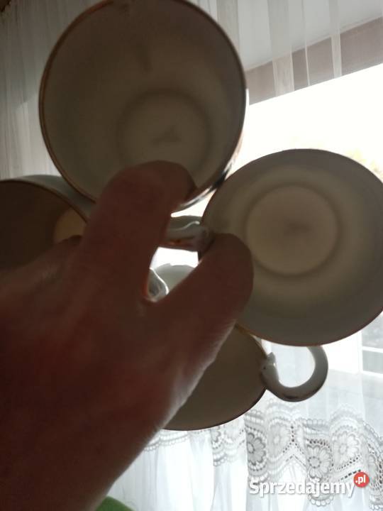 Filiżanki łabędzia szyja porcelana Miśnia Gorlice sprzedam