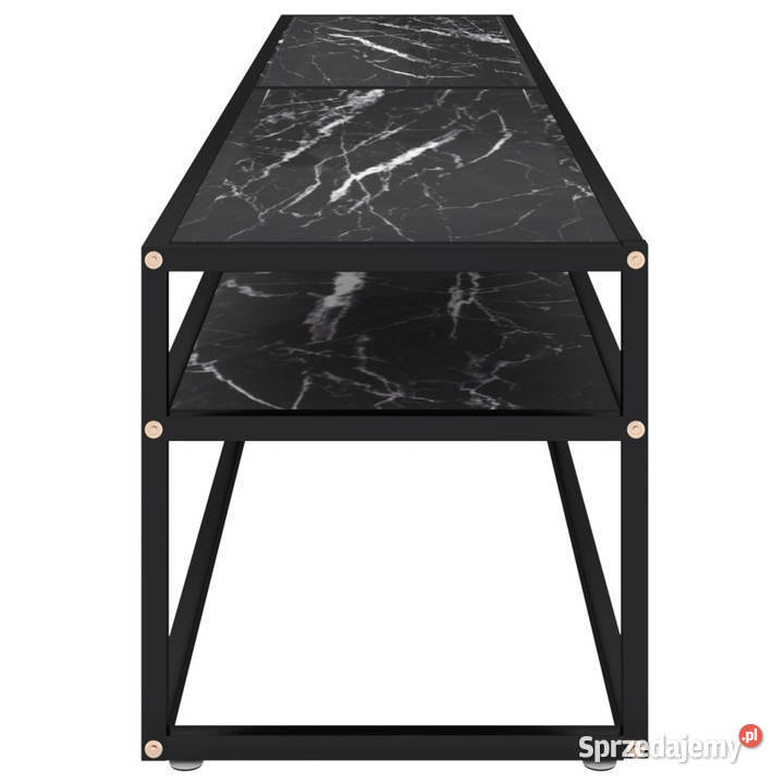 Szafka pod TV czarny marmur 200x40x405 szkło Warszawa