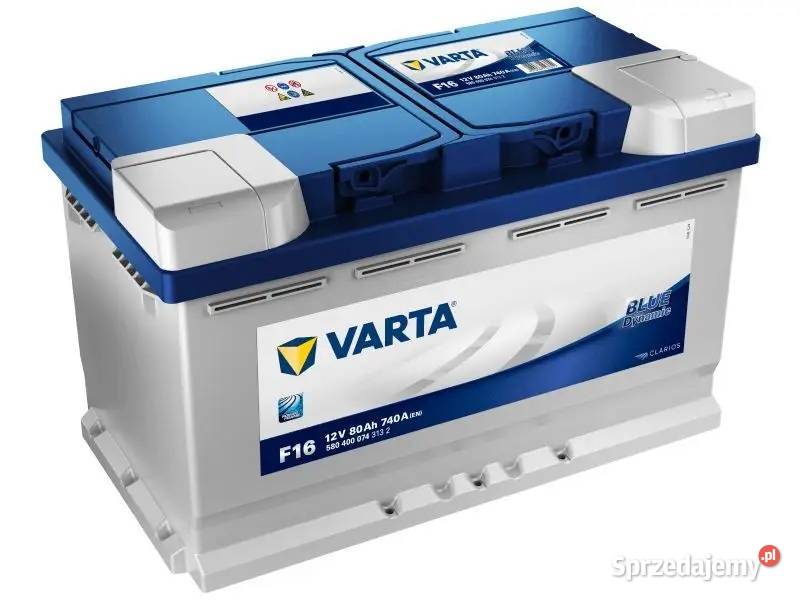 Akumulator Varta 80Ah 740A P F16 dolnośląskie Jelcz-Laskowice
