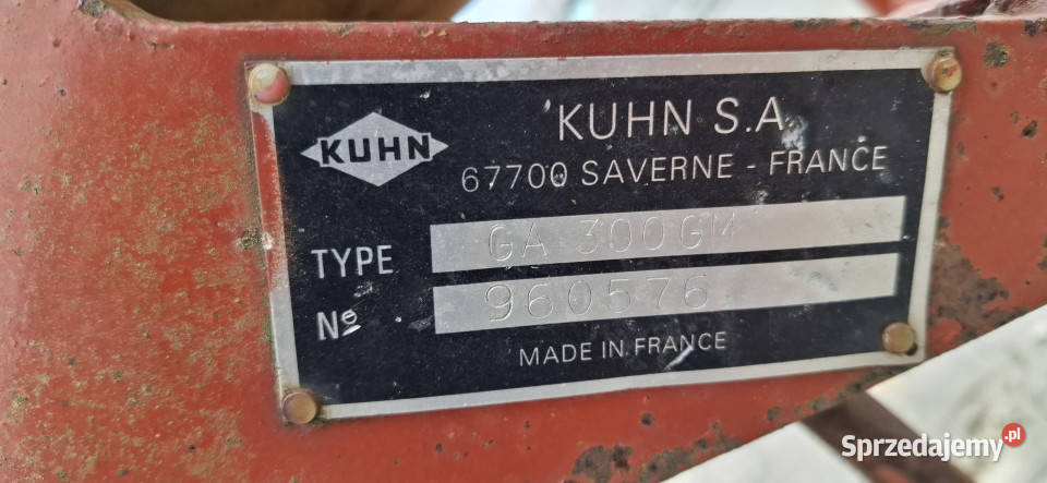 Zgrabiarka KUHN GA 300 GM 3 m Łosieniec