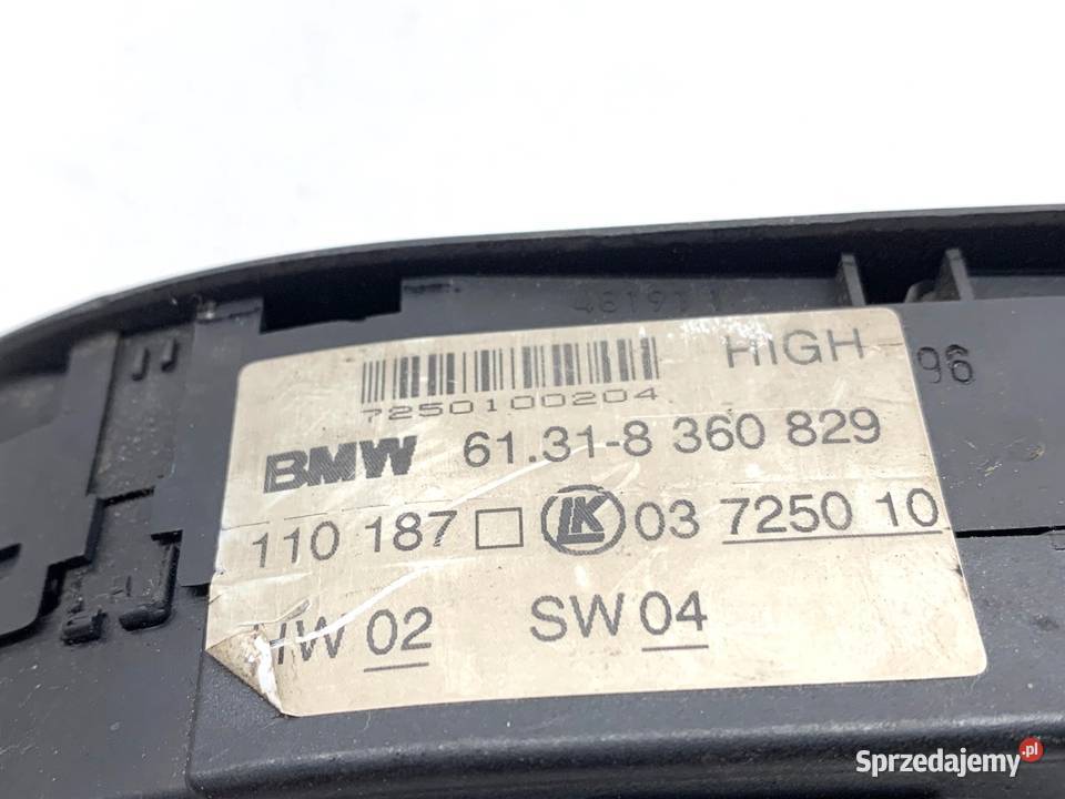 PRZEŁĄCZNIK SZYB BMW E39 8360829 9503 osobowe podkarpackie