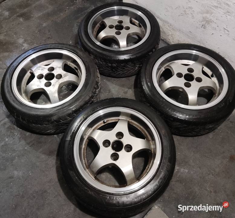 Kultowe MIM 15 7J 4x108 polerowane ranty opony Opole