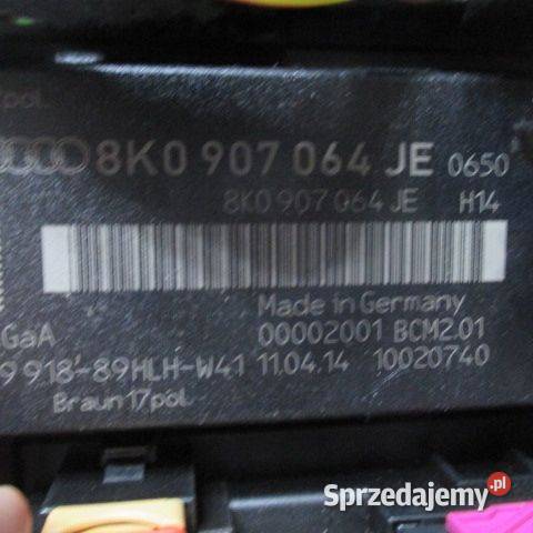MODUŁ STEROWNIK KOMFORTU VW AUDI 8K0907064JE osobowe Rakoniewice