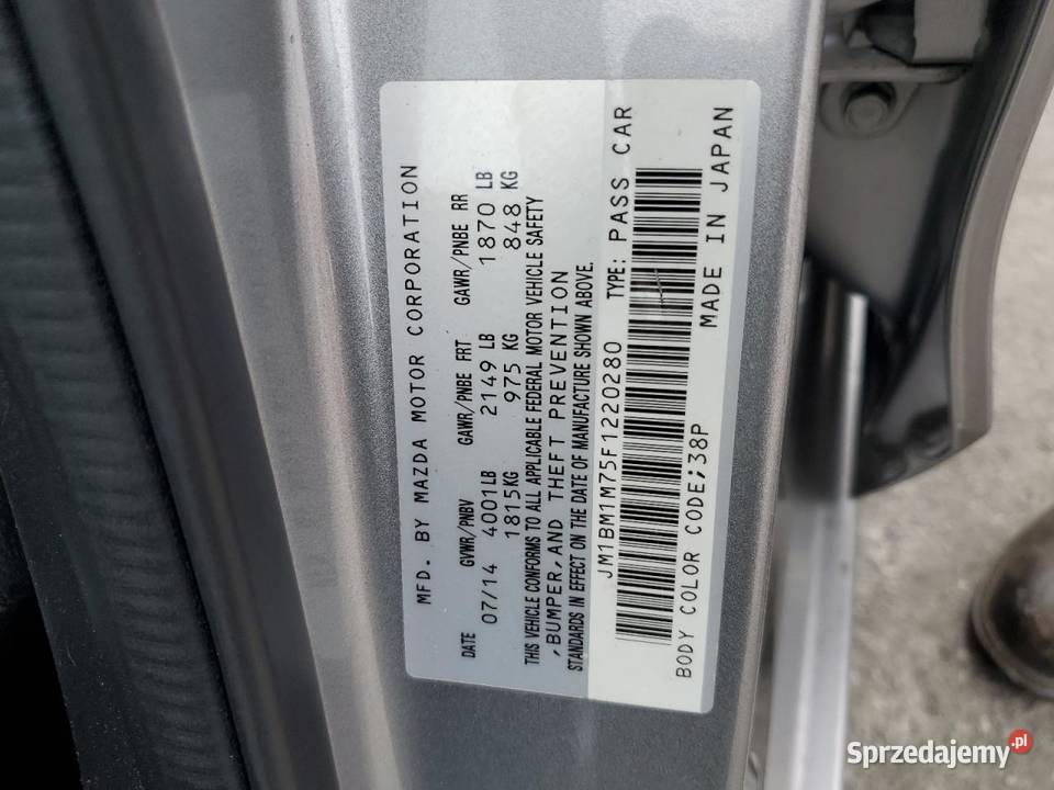2014 MAZDA 3 GRAND TOURING Hatchback 3 Częstochowa