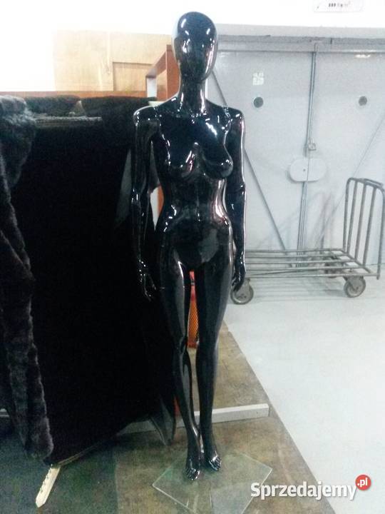 Manekin damski czarny z włókna szklanego Łódź