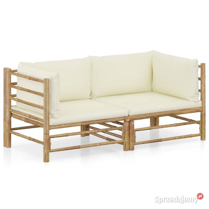vidaXL 2cz zestaw mebli do ogrodu kremowe Warszawa