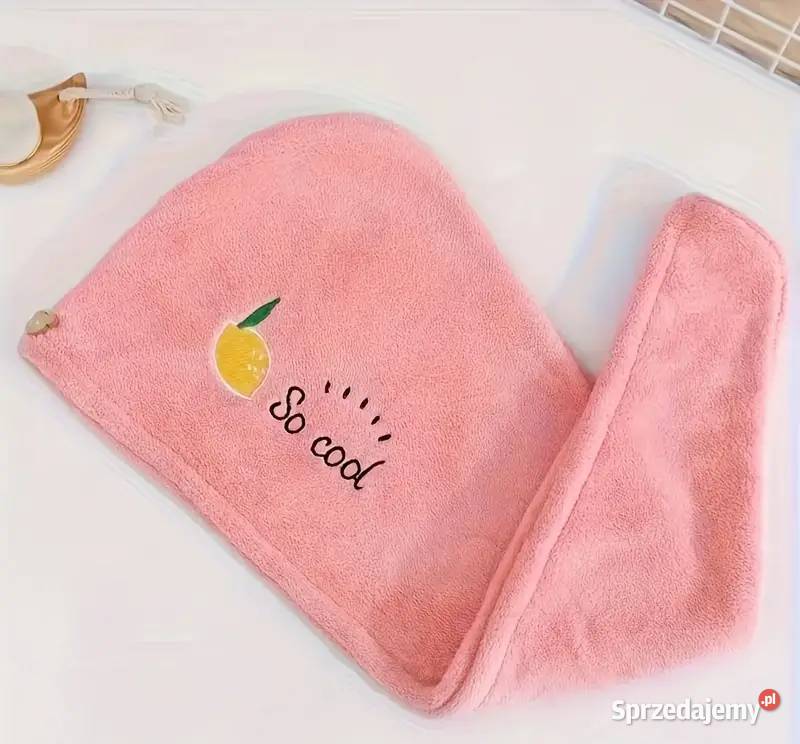 Ręcznik do włosów Turban Szybkoschnący Różowy AS Płock