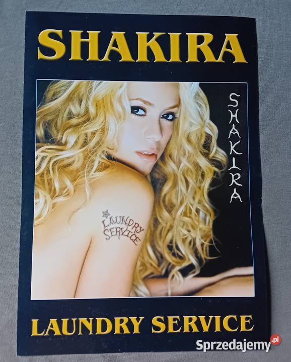 Plakat reklamowy Shakira Laundry Service Sony Koźminek
