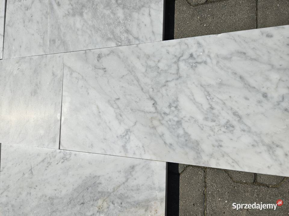 Marmur Carrara Bianco 60x30x2 matowa II gatunek Przemyśl