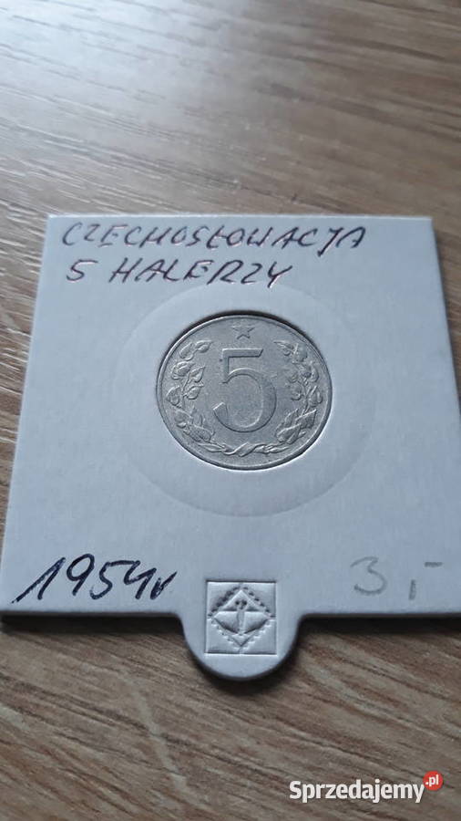 5 Halerzy Czechosłowacja 1954 r Konin