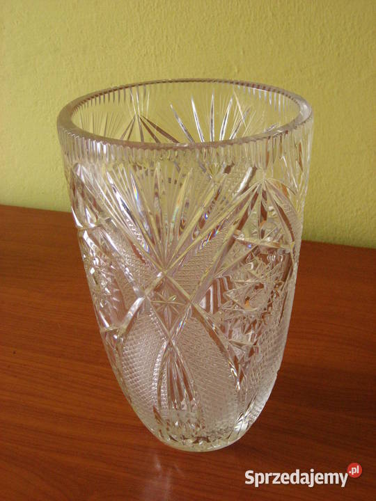 Kryształowy wazon Kryształ PRL Elegancki Kielce