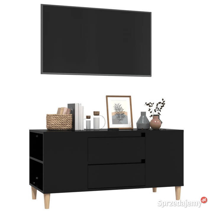 Szafka pod TV czarna 102x445x50 materiał mazowieckie Warszawa sprzedam