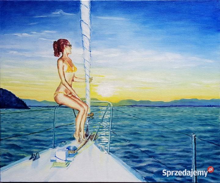 HOLIDAYS 38 x 46 2015 olej na płótnie DARMOWA Kraków