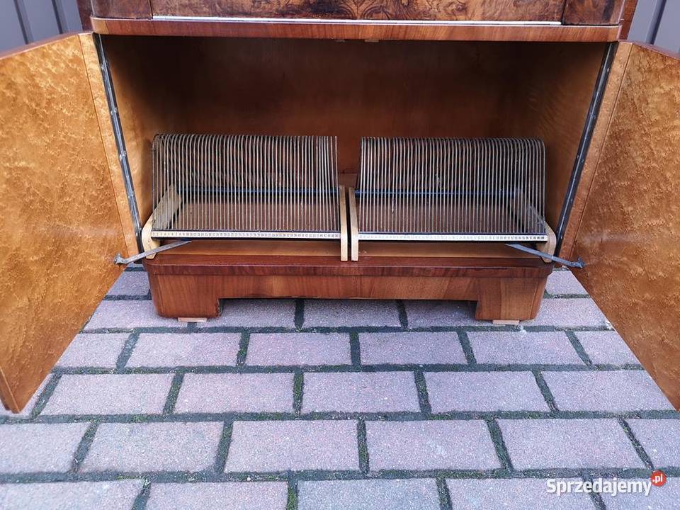 Komoda Szafka ARTDECO Orzech Gramofon Na Płyty wielkopolskie