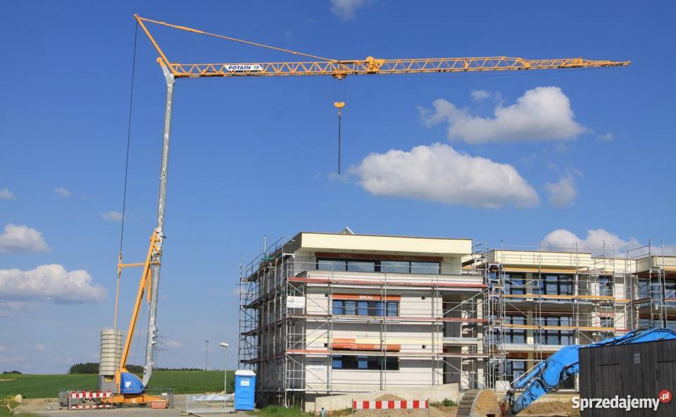 Wynajem żurawia dolnoobrotowego Potain Igo 36 Warszawa