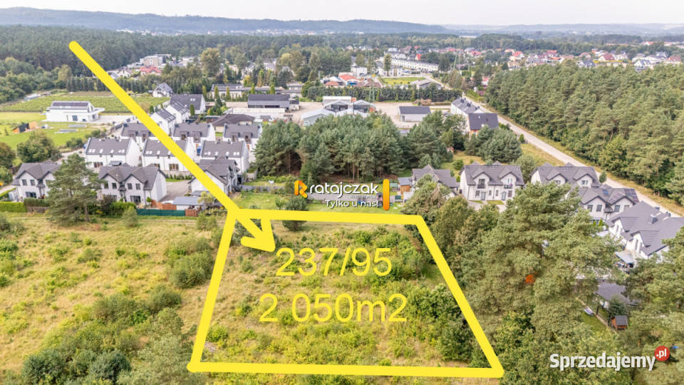 sprzedaży działki Orle 2050m2 189zł/m2 pomorskie
