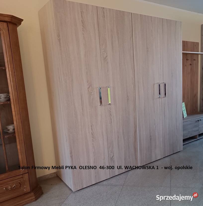 Nowa Szafa 200 4 drzwiowa Dąb Sonoma OUTLET30 Dom i Ogród opolskie