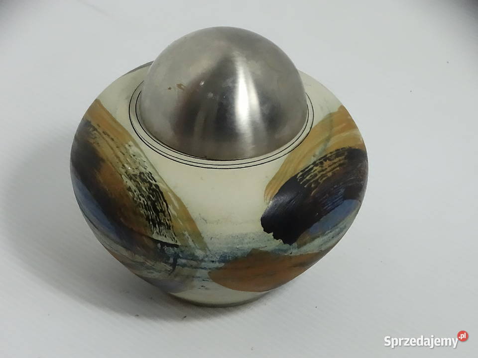 Unikatowa ceramiczna lampka oliwna kominek lubelskie Biłgoraj
