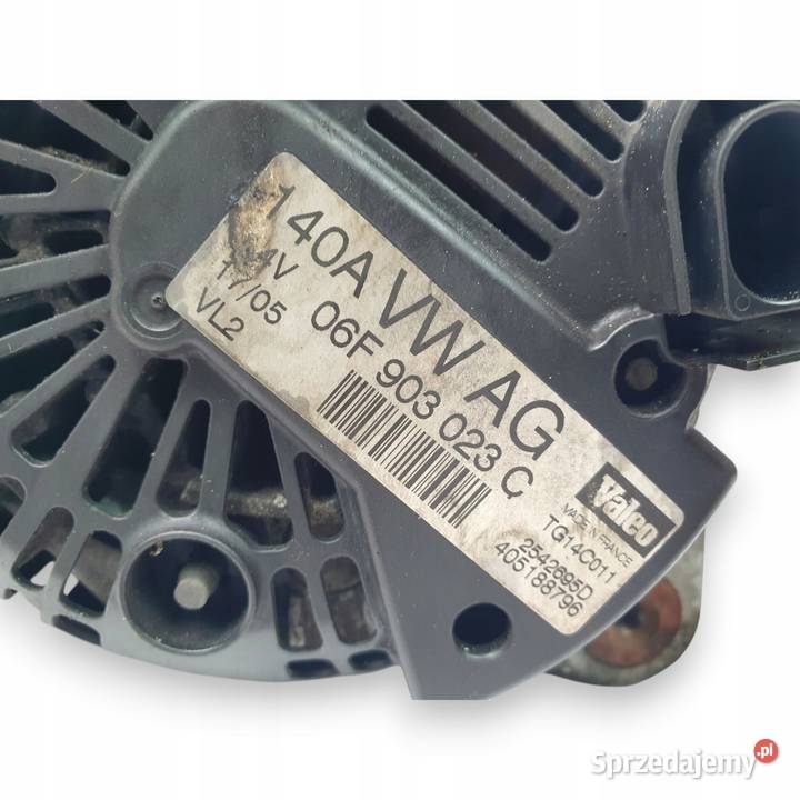 ALTERNATOR VW Golf V 19 TDI 140A Valeo Chełm
