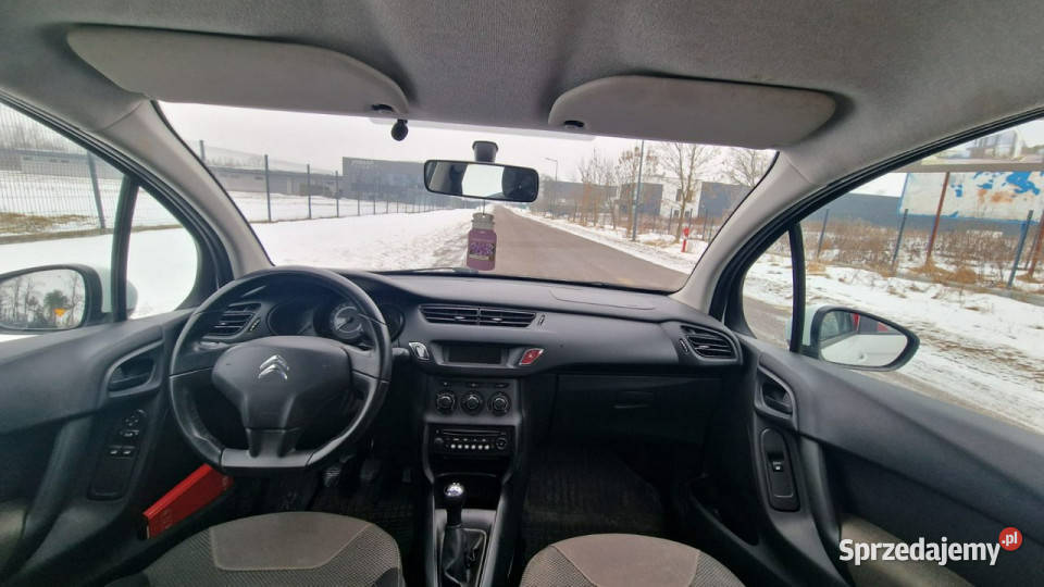 Citroen C3 12 Benzyna 2014r Klimatyzacja 5drzwi biały Pabianice