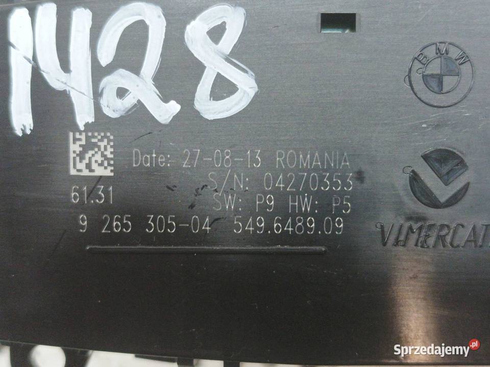 PRZEŁĄCZNIK ŚWIATEŁ 9265305 Bmw Seria 1 II sprzedam