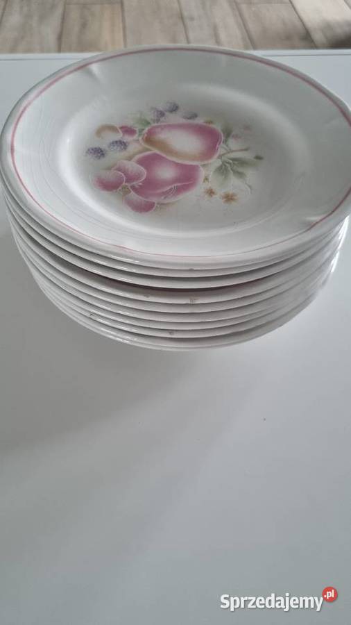 Talerze Deserowe Ceramika Włoska Ironstone wielkopolskie Wola Podłężna