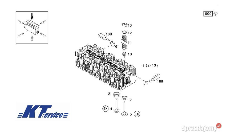 głowica regenerowana Volvo 2011W L25B L30B L35B Łaskarzew
