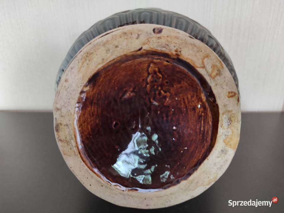Wazon ceramiczny PRL podlaskie Warpechy Stare
