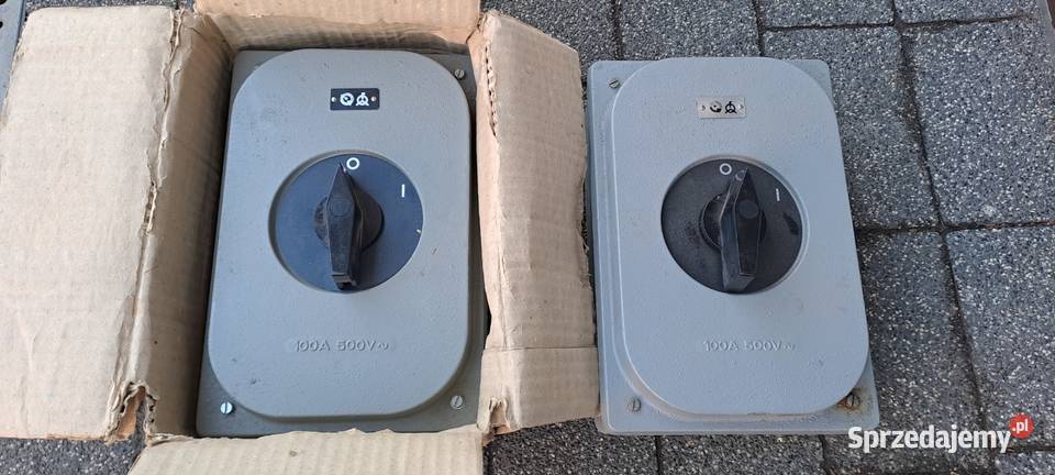 Wyłącznik 100A 01 wyłącznik w obudowie VEB DDR Myślenice