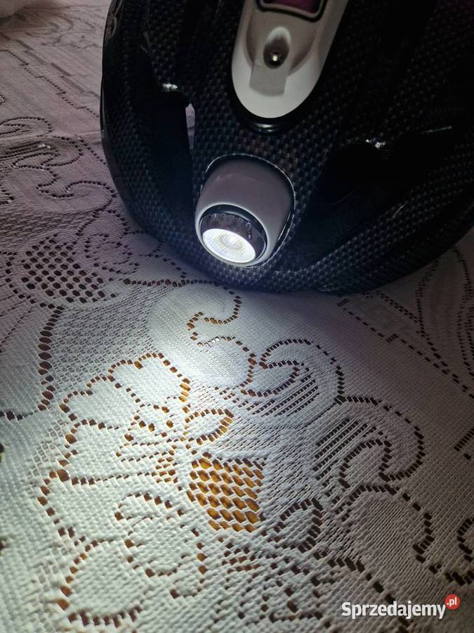 Kask rowerowy z oświetleniem led Kroczyce