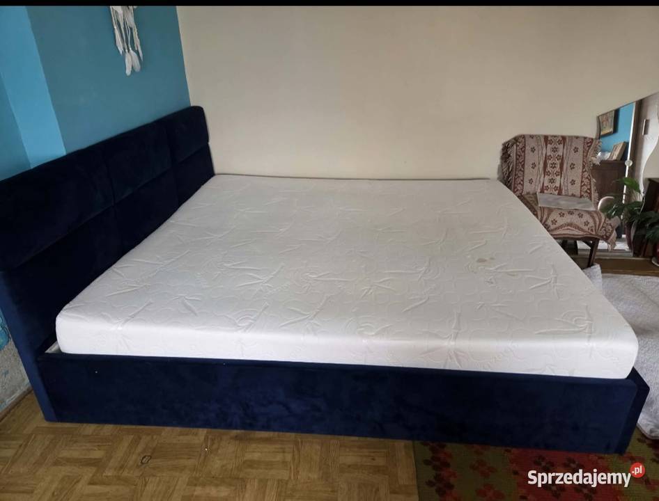 Łóżko tapicerowane 180x200 z materacem Łóżka łódzkie Domaniewice