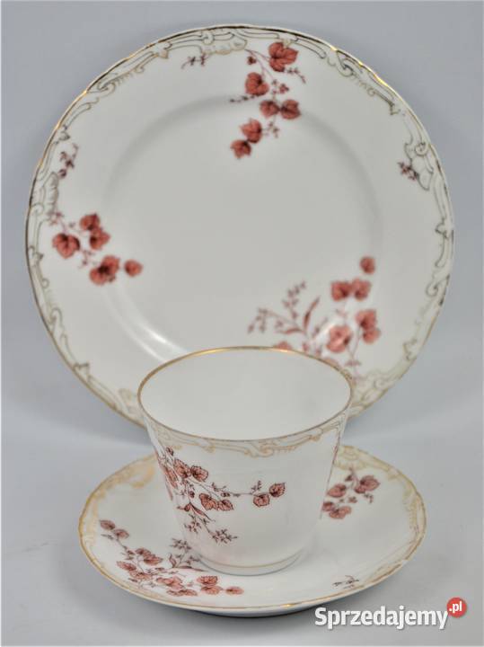 Zestaw śniadaniowy secesyjne motywy poczXXw