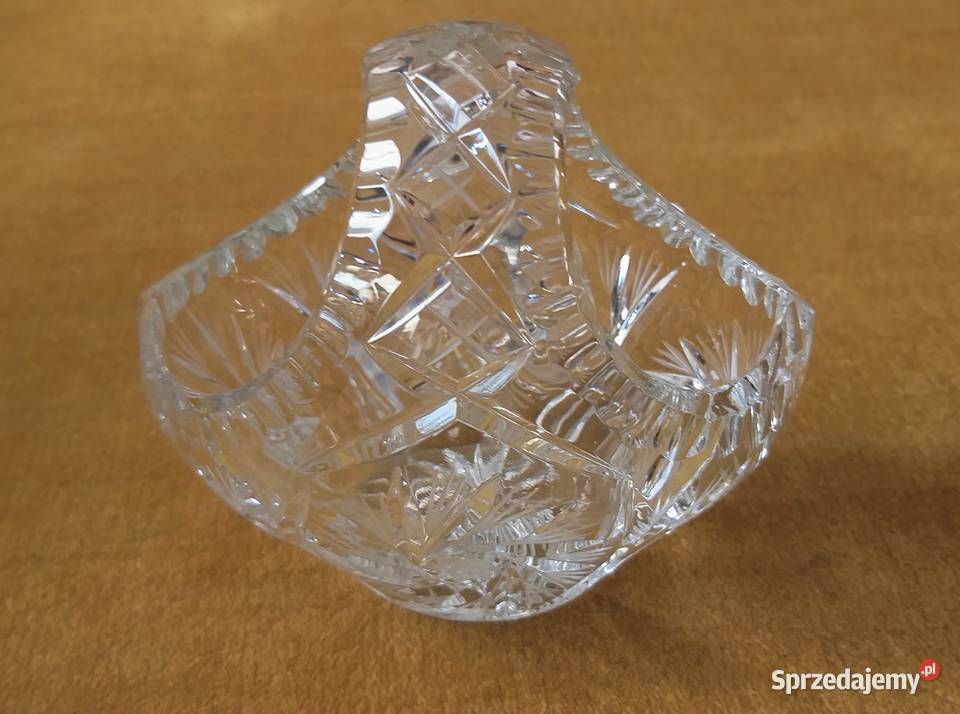 Kryształowy koszyk koszyczek przezroczysty Warszawa