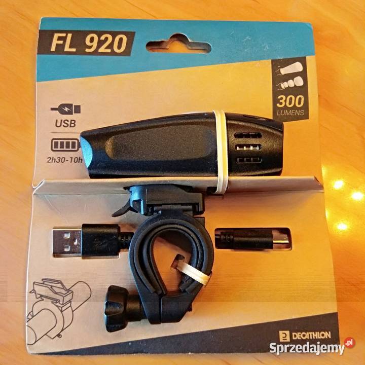 lampka rowerowa z decathlonu FL920 nowa Świebodzice
