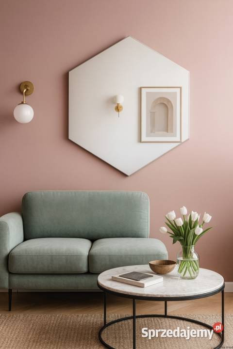 Lustro o geometrycznym kształcie HEXA Warszawa