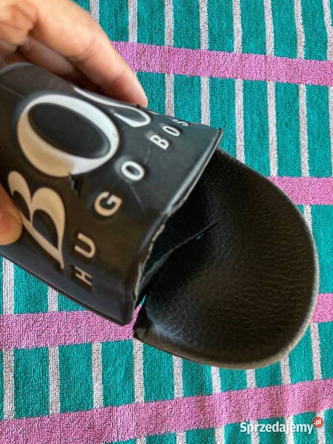 Klapki Hugo Boss czarne rozmiar 43 Elbląg