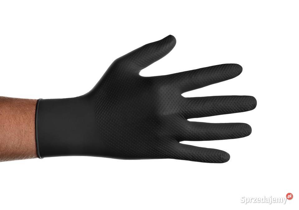 Rękawiczki nitrylowe GOGRIP mocne kolor Black Warszawa sprzedam