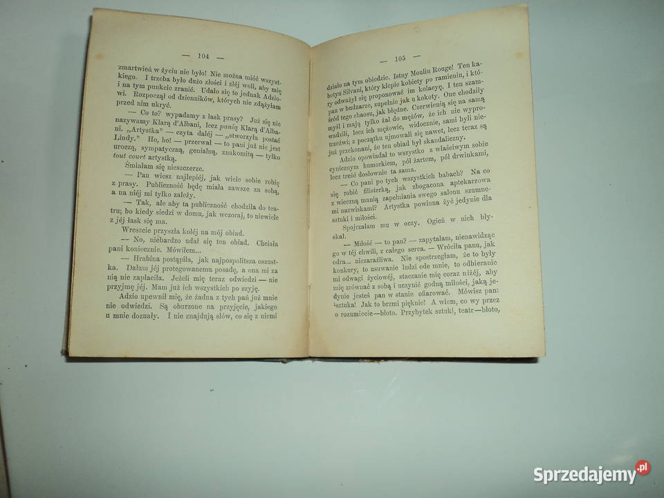 Powieść Jesień Alfreda Konara z 1898 roku Nowy Sącz sprzedam