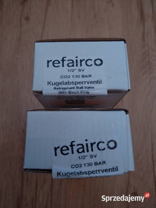 Kulowy zawór odcinający REFAIRCO 12 CO2 PN130 Chojnice