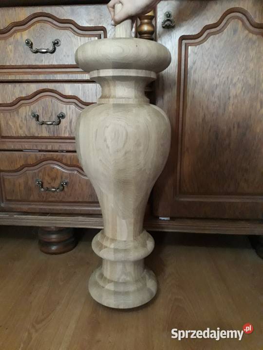 Noga toczona z drewna nogi toczone duża średnica Mława